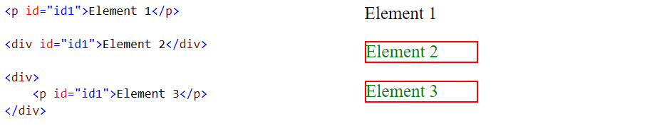 Duplicate ID with other element