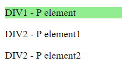 :only-child pseudo class example code result